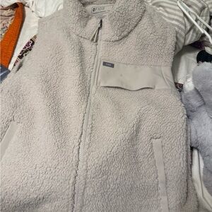 Figs Fleece Vest in Cream